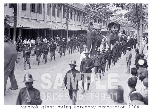 Bangkok giant swing ceremony procession