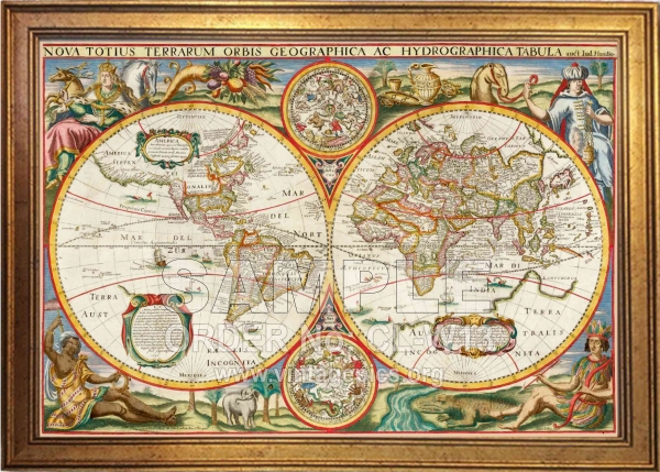 World vintage maps