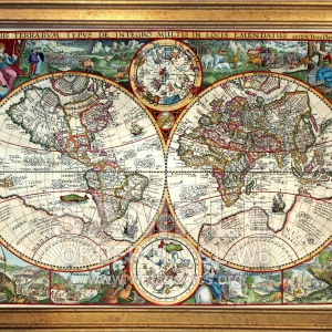 Vintage rare world maps