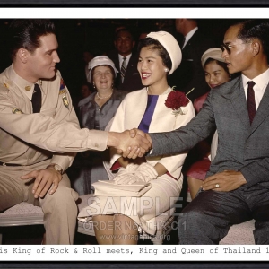 Elvis King Rock & Roll meets, King and Queen of Thailand