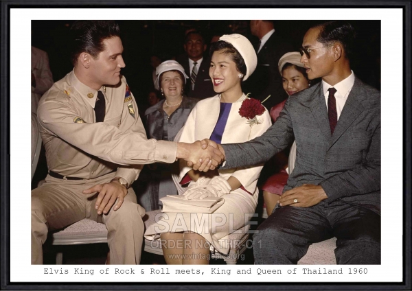 Elvis King Rock & Roll meets, King and Queen of Thailand