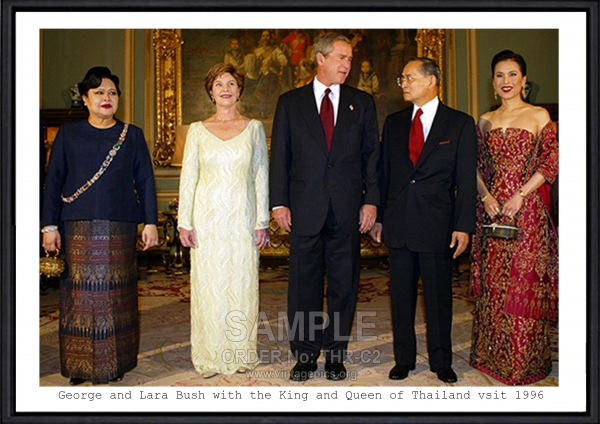 George Bush and Lara with the King and Queen of Thailand