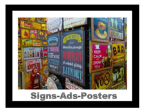 signs Ads Poster newspapers